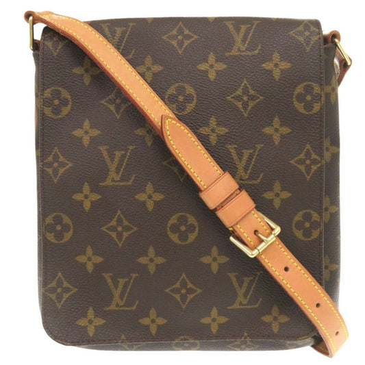 Louis Vuitton Musette Salsa, Brown, Canvas, shoulder