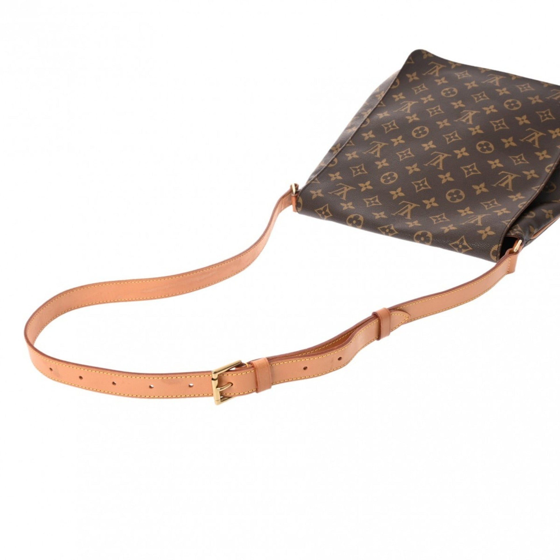 Louis Vuitton Musette, Brown, Canvas, shoulder