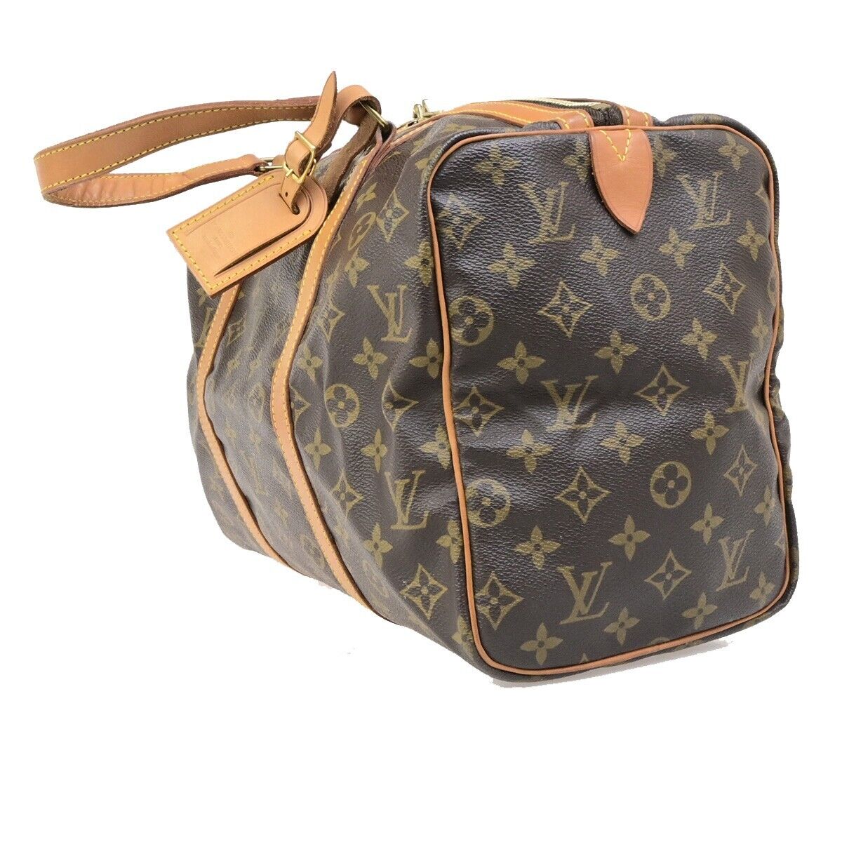 Louis Vuitton Sac Souple, Brown, Canvas, travel