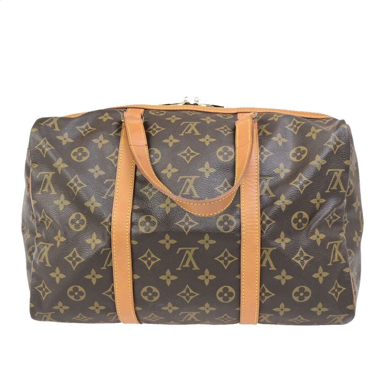 Louis Vuitton Sac Souple, Brown, Canvas, travel