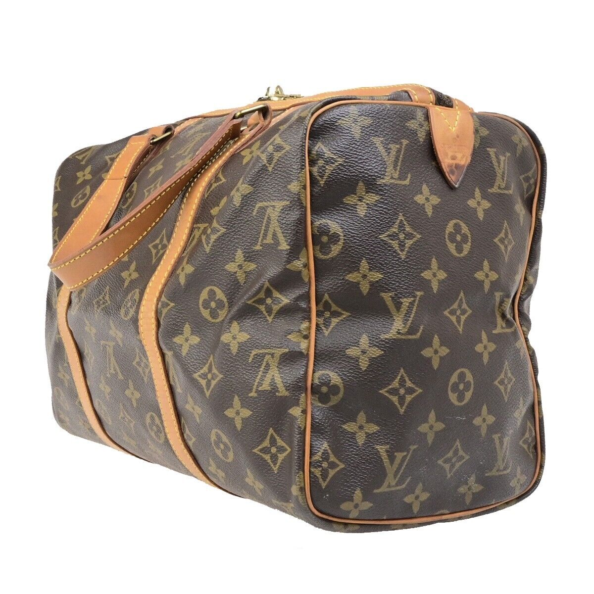 Louis Vuitton Sac Souple, Brown, Canvas, travel