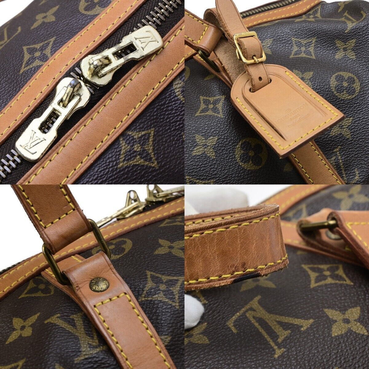 Louis Vuitton Sac Souple, Brown, Canvas, travel