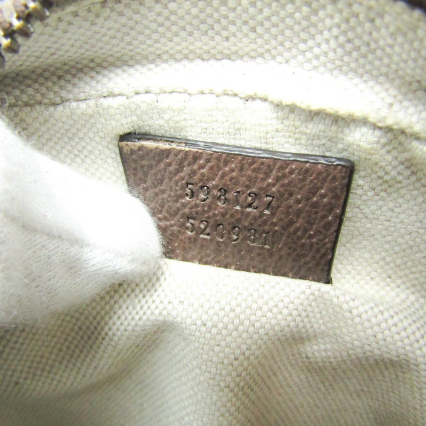 Gucci Ophidia, Beige, Canvas, shoulder