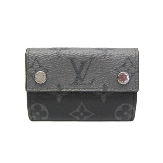 Louis Vuitton Discovery, Black, Canvas, wallet