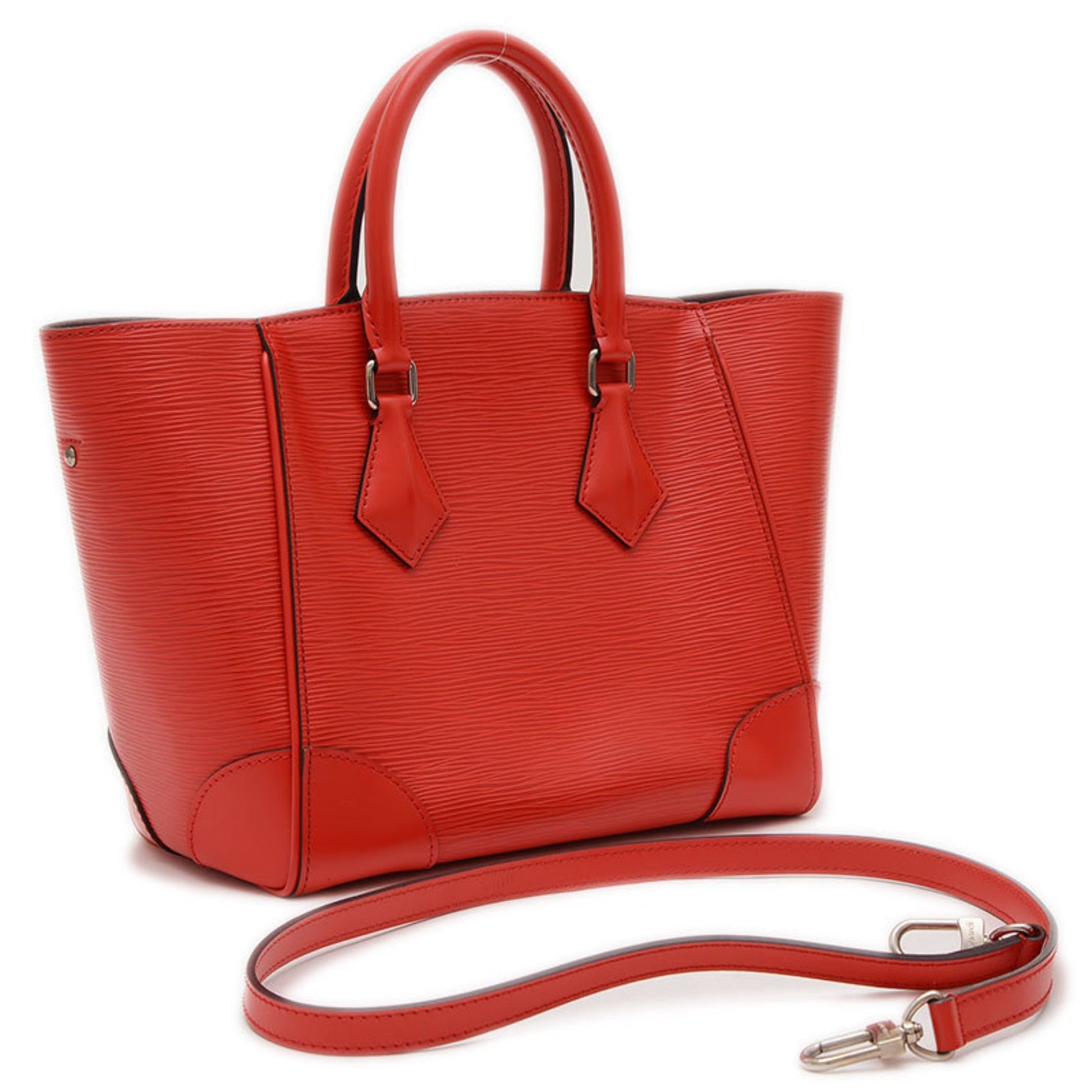 Louis Vuitton Phénix, Red, Leather, handbag