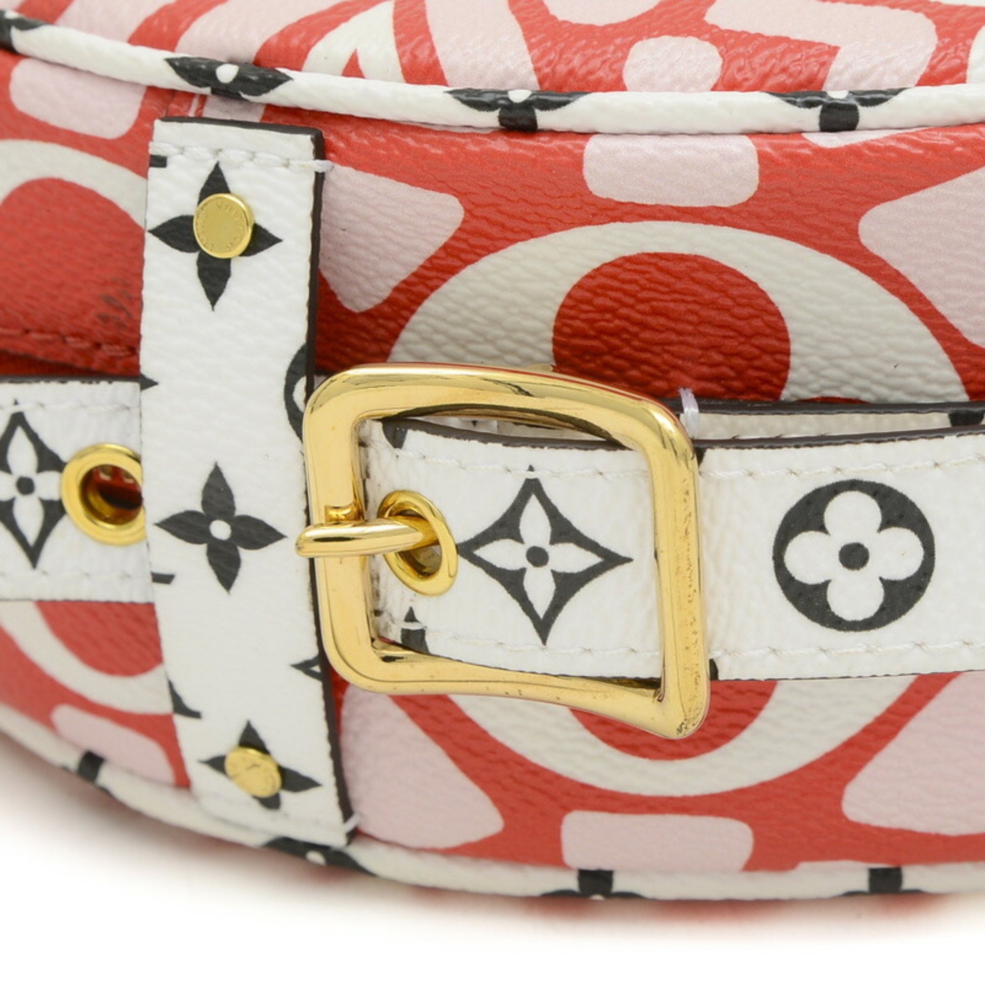 Louis Vuitton Boîte Chapeau Souple, Red, Canvas, clutch