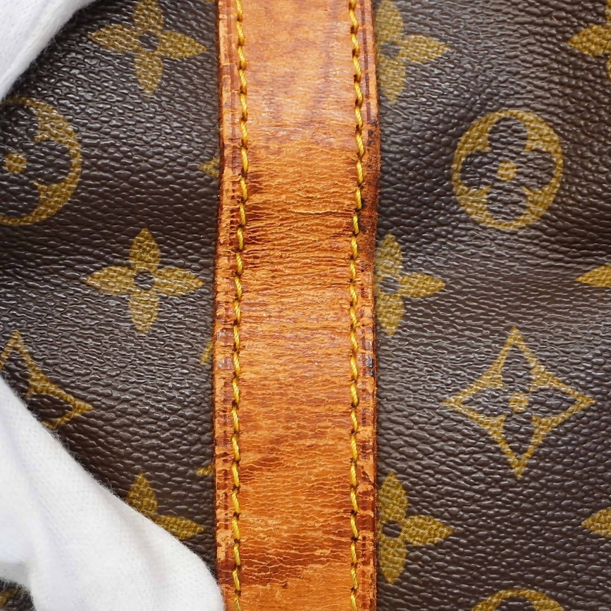 Louis Vuitton Keepall Bandoulière 60, Brown, Canvas, travel