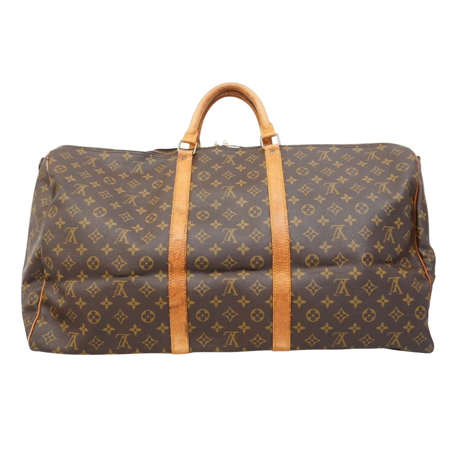 Louis Vuitton Keepall Bandoulière 60, Brown, Canvas, travel