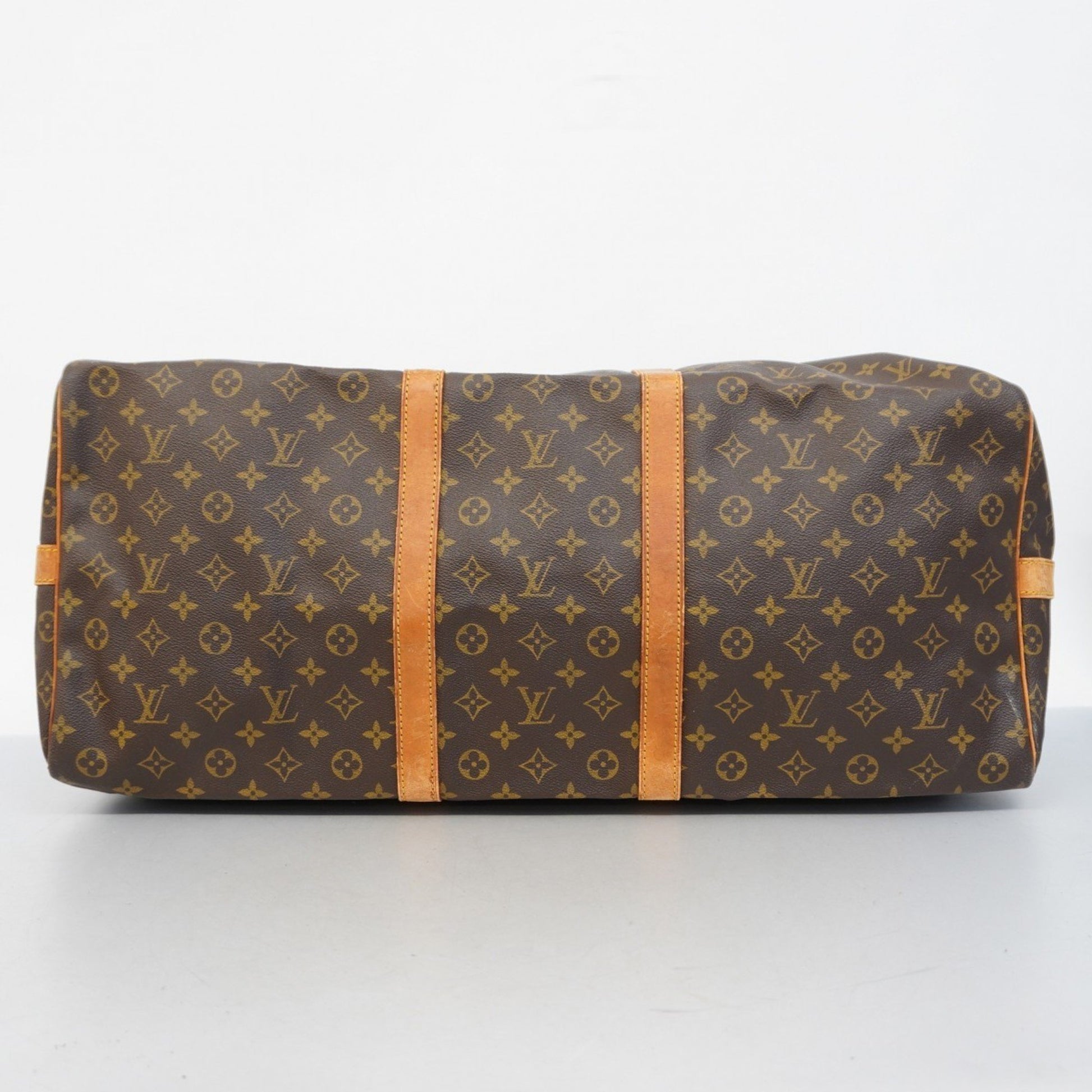 Louis Vuitton Keepall Bandoulière 60, Brown, Canvas, travel