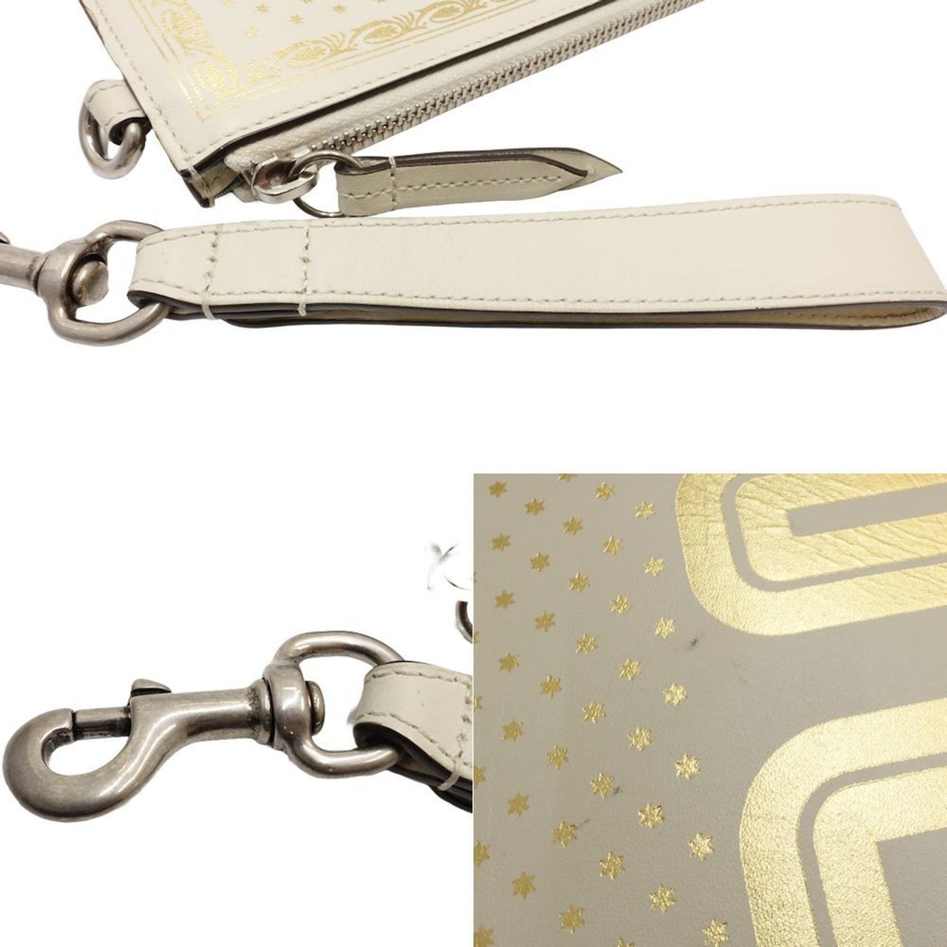 Gucci, White, Leather, clutch