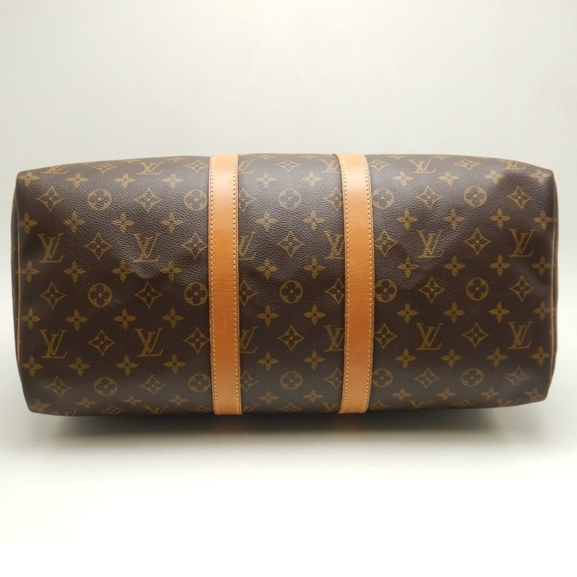 Louis Vuitton Keepall 45, Brown, Canvas, travel