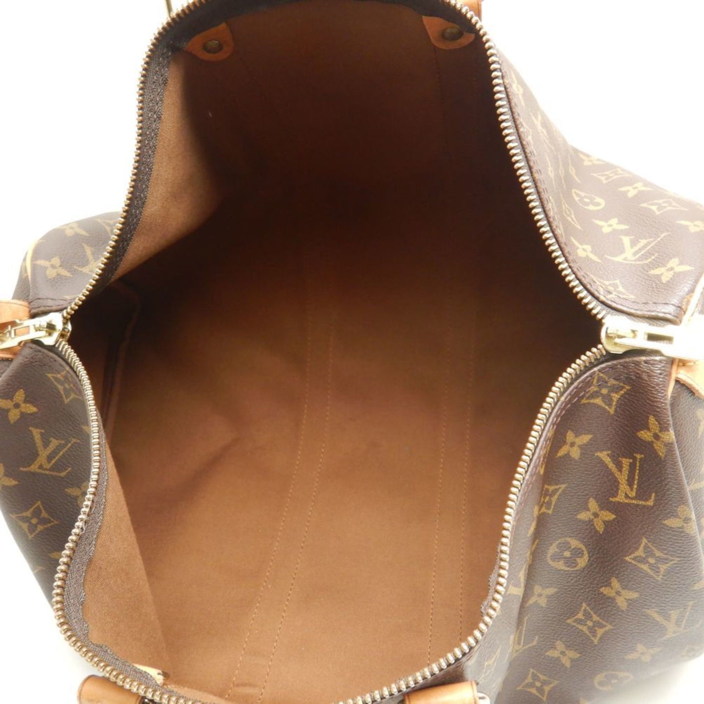 Louis Vuitton Keepall 45, Brown, Canvas, travel