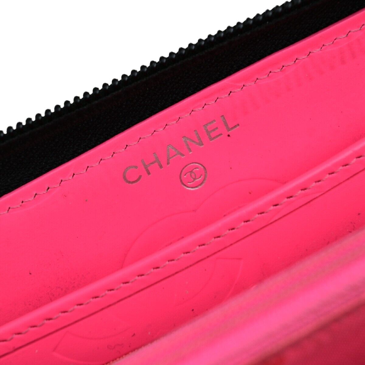 Chanel Cambon, Black, Leather, wallet