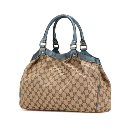 Gucci Sukey, Brown, Canvas, tote