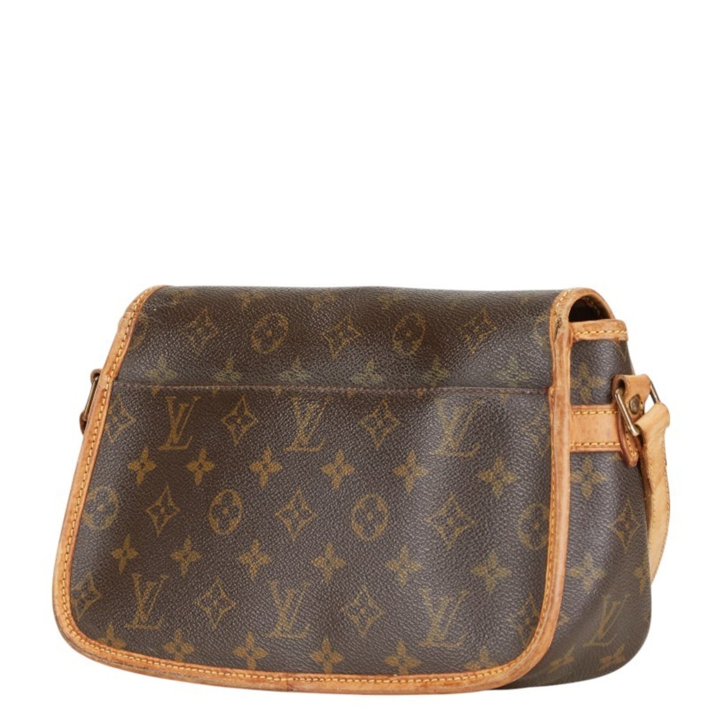 Louis Vuitton Sologne, Brown, Canvas, shoulder