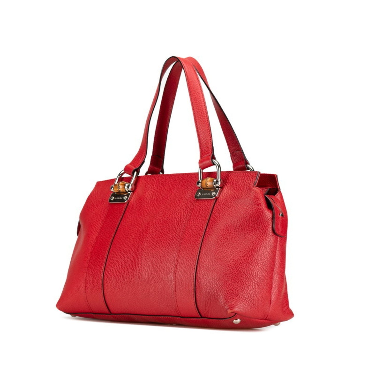 Gucci Bamboo, Red, Leather, shoulder