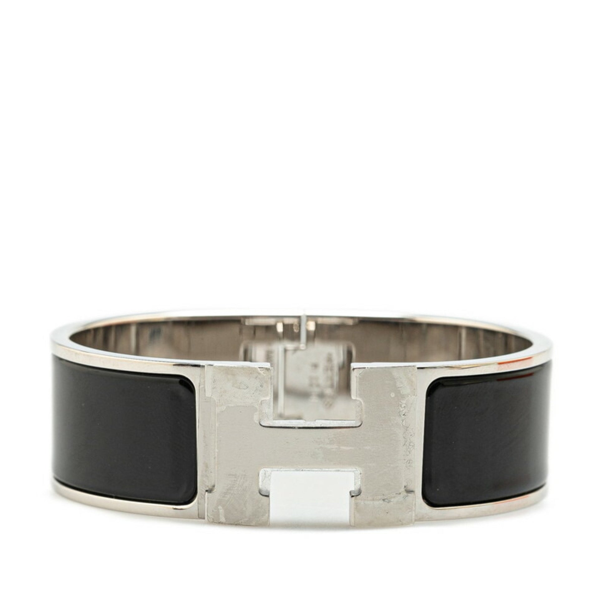 Hermès Clic H, Black, Metal, bracelet