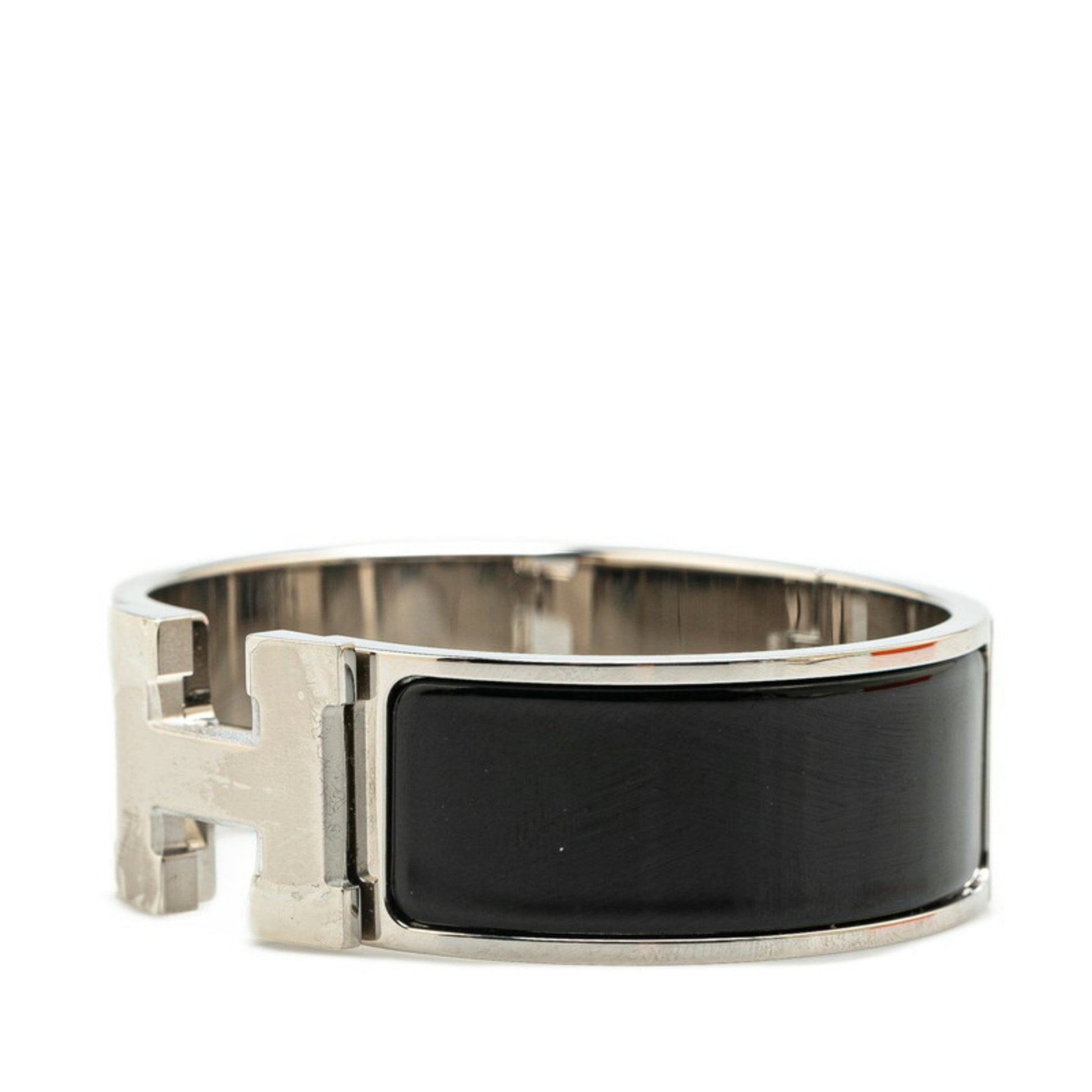 Hermès Clic H, Black, Metal, bracelet