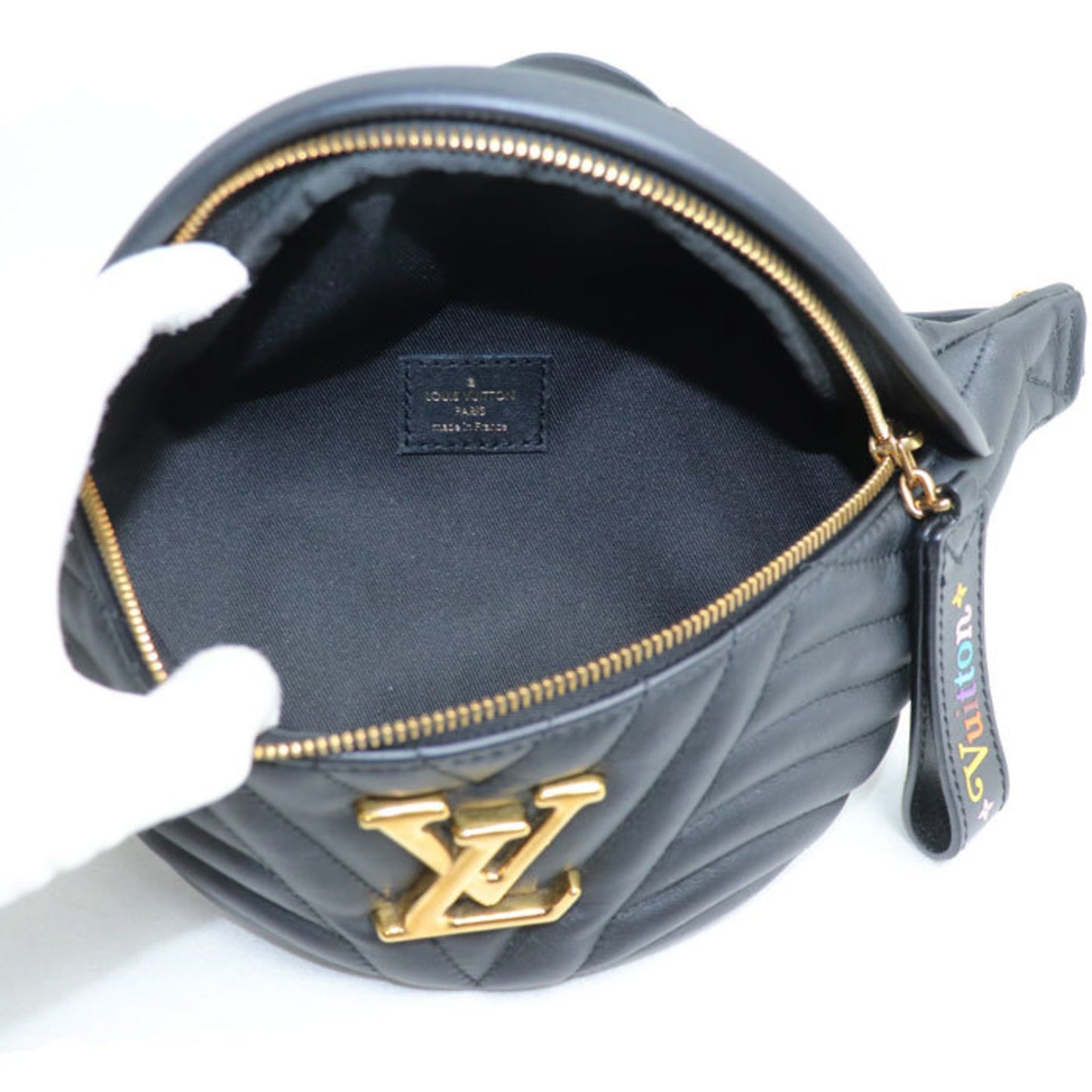 Louis Vuitton New Wave, Black, Leather, shoulder