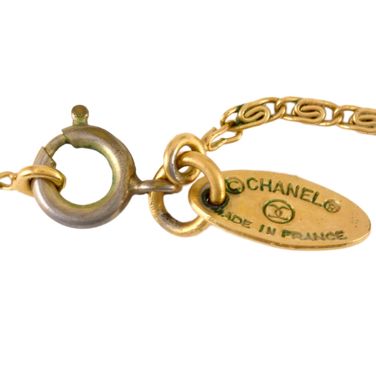 Chanel Coco Mark, Gold, Metal, necklace