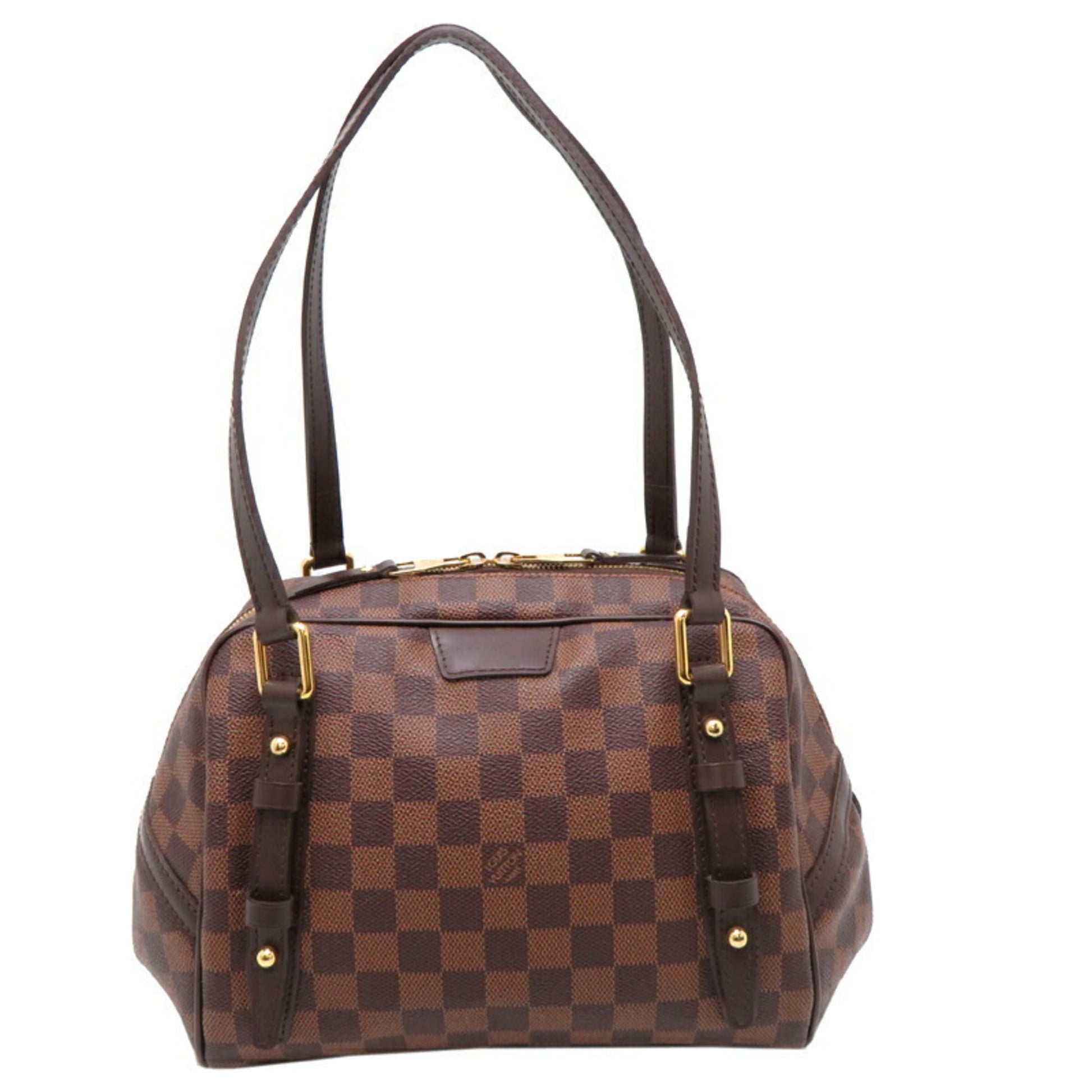 Louis Vuitton Rivington, Brown, Canvas, shoulder