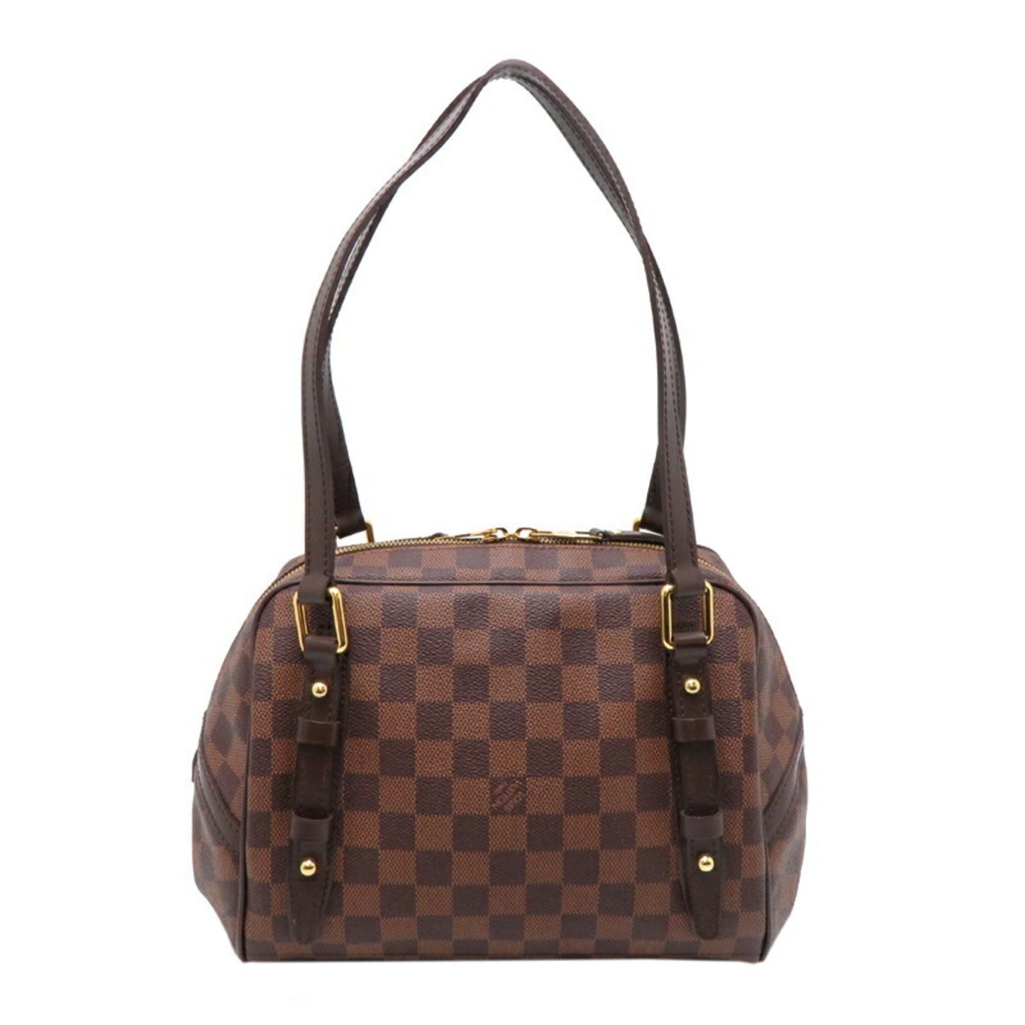 Louis Vuitton Rivington, Brown, Canvas, shoulder