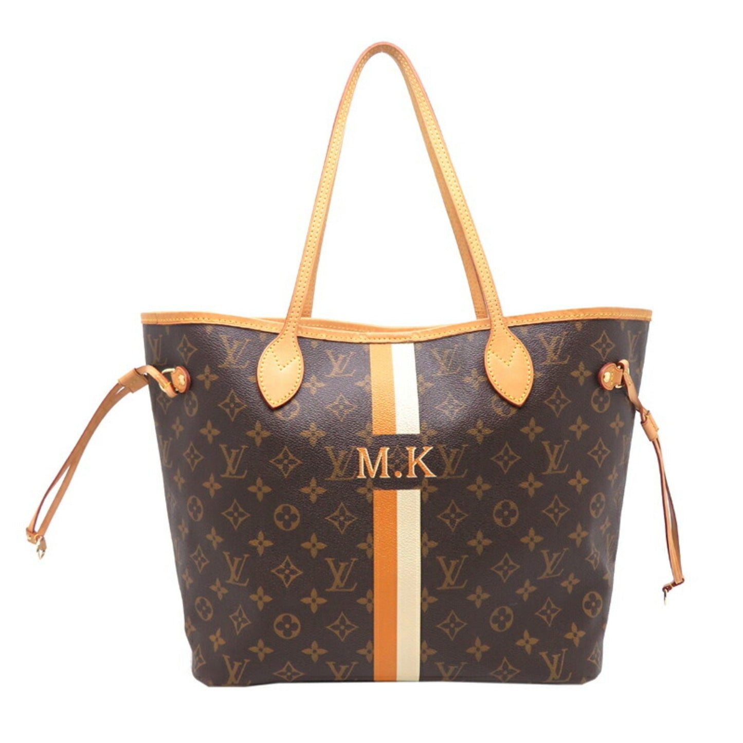 Louis Vuitton Neverfull MM, Brown, Canvas, tote