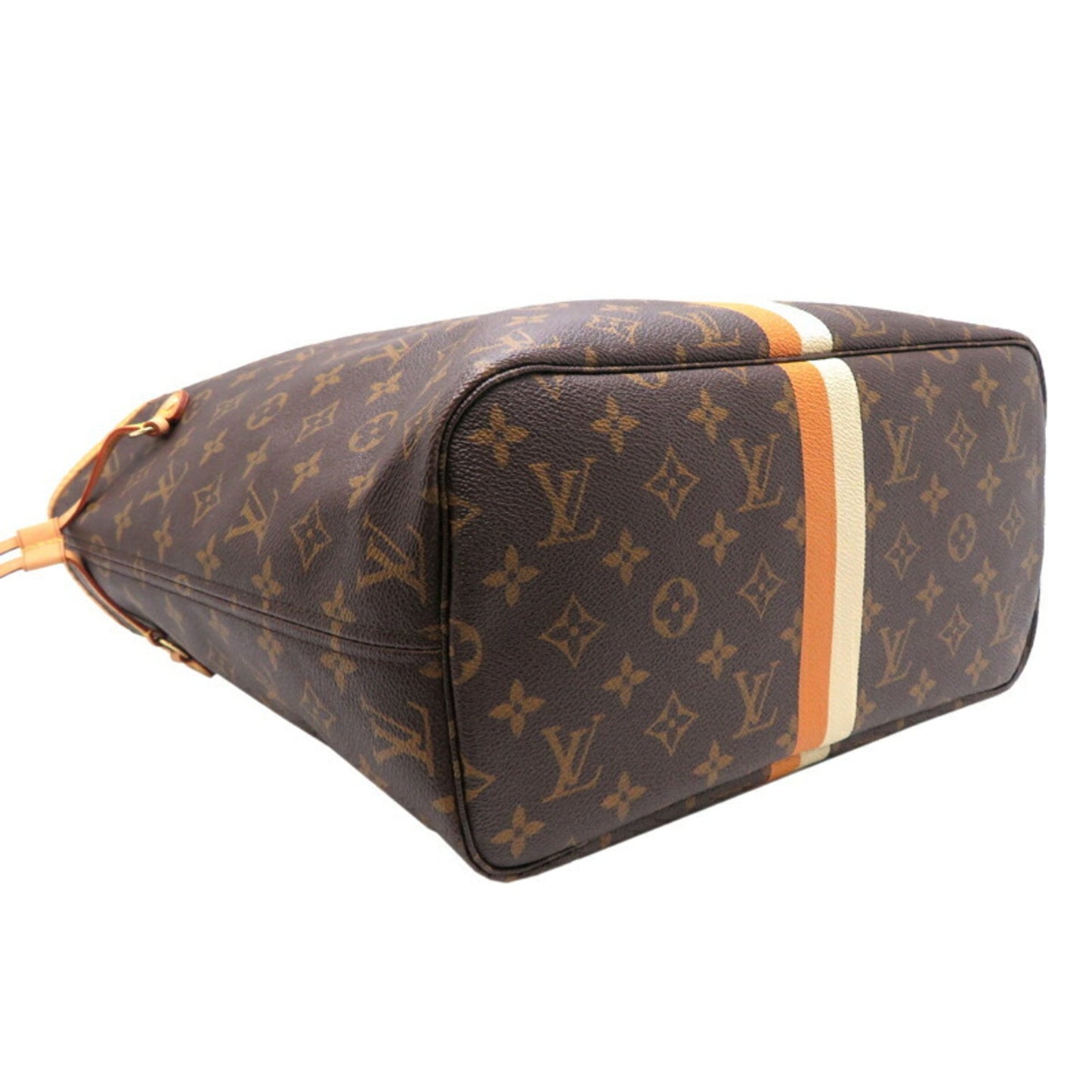 Louis Vuitton Neverfull MM, Brown, Canvas, tote