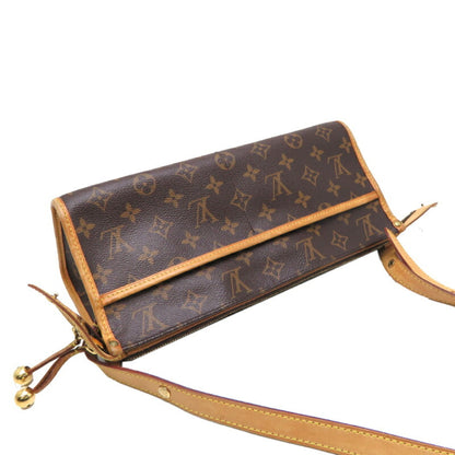 Louis Vuitton Popincourt, Brown, Canvas, shoulder