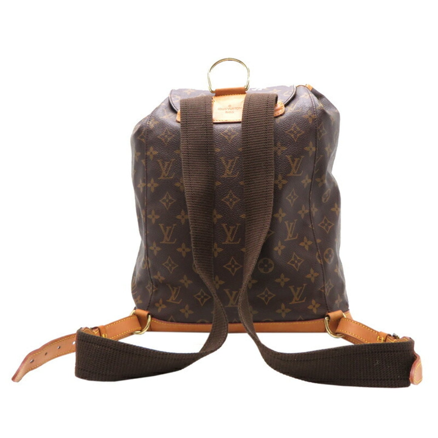 Louis Vuitton Montsouris GM, Brown, Canvas, backpack