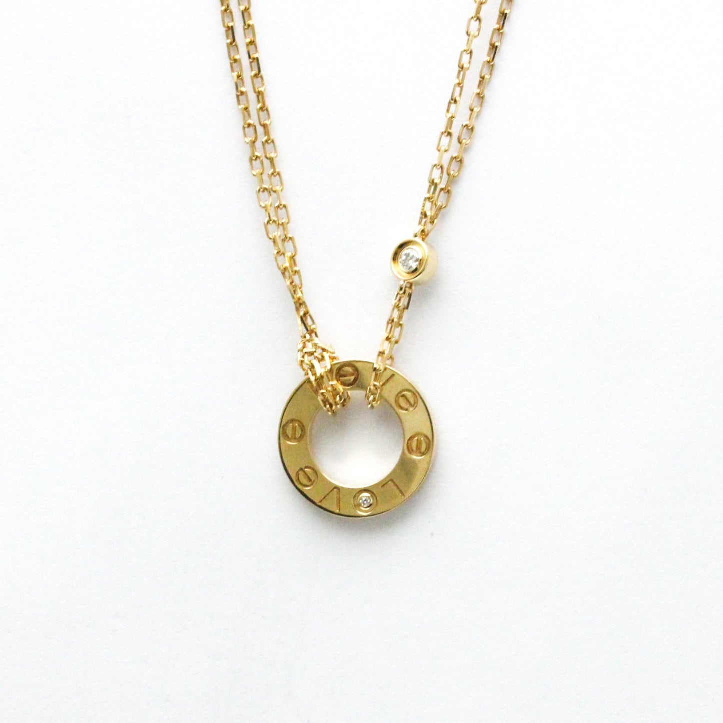 Cartier Love Circle, Gold, Yellow Gold, necklace