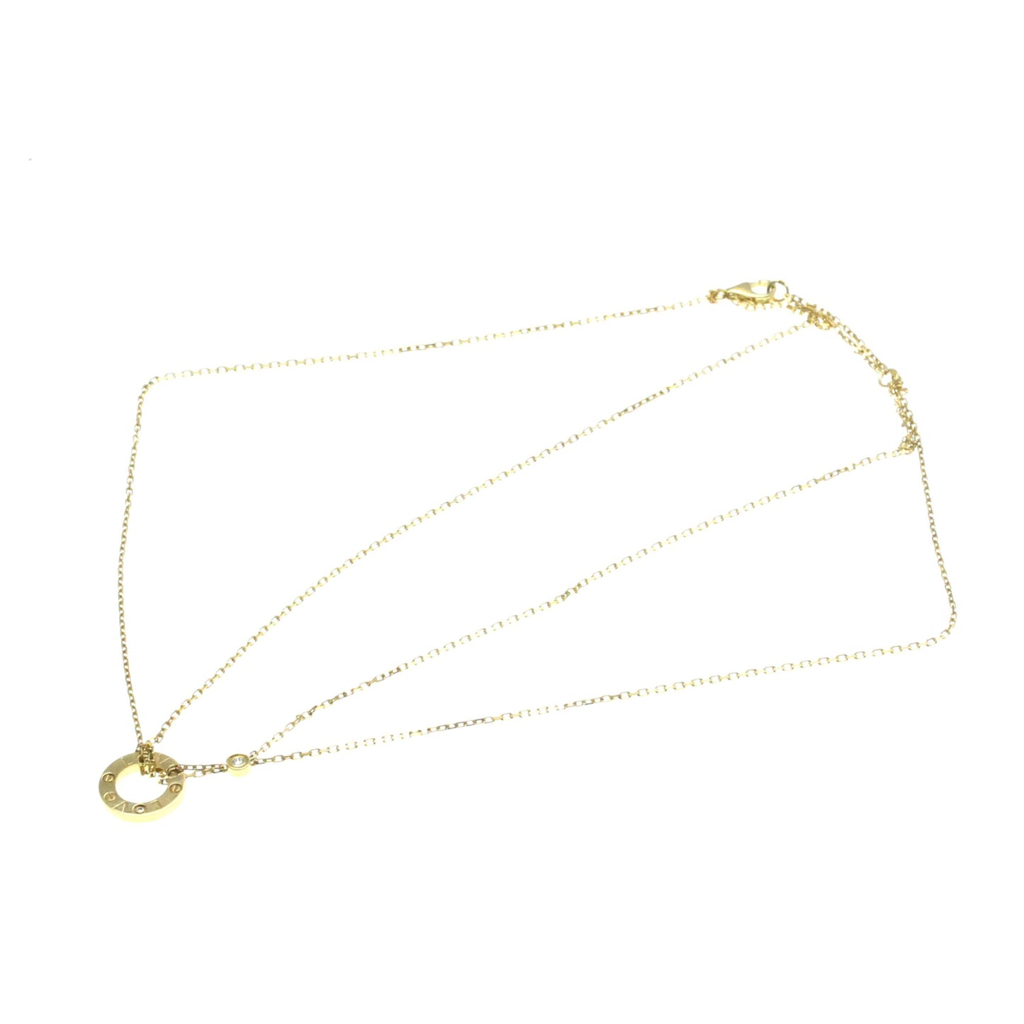 Cartier Love Circle, Gold, Yellow Gold, necklace