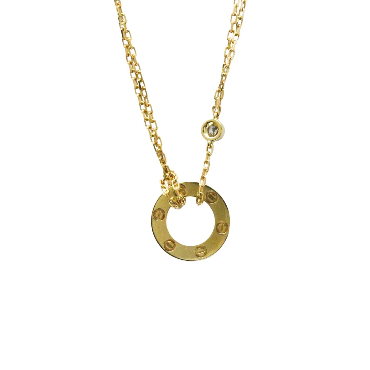 Cartier Love Circle, Gold, Yellow Gold, necklace