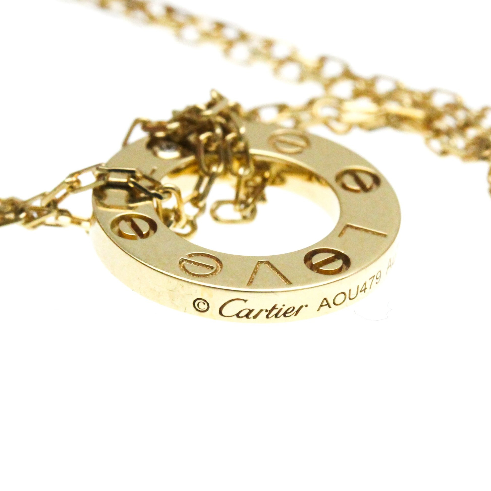 Cartier Love Circle, Gold, Yellow Gold, necklace