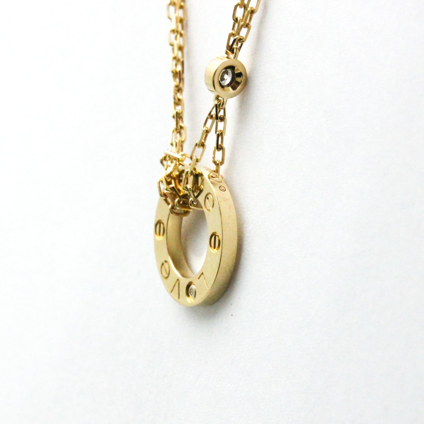 Cartier Love Circle, Gold, Yellow Gold, necklace