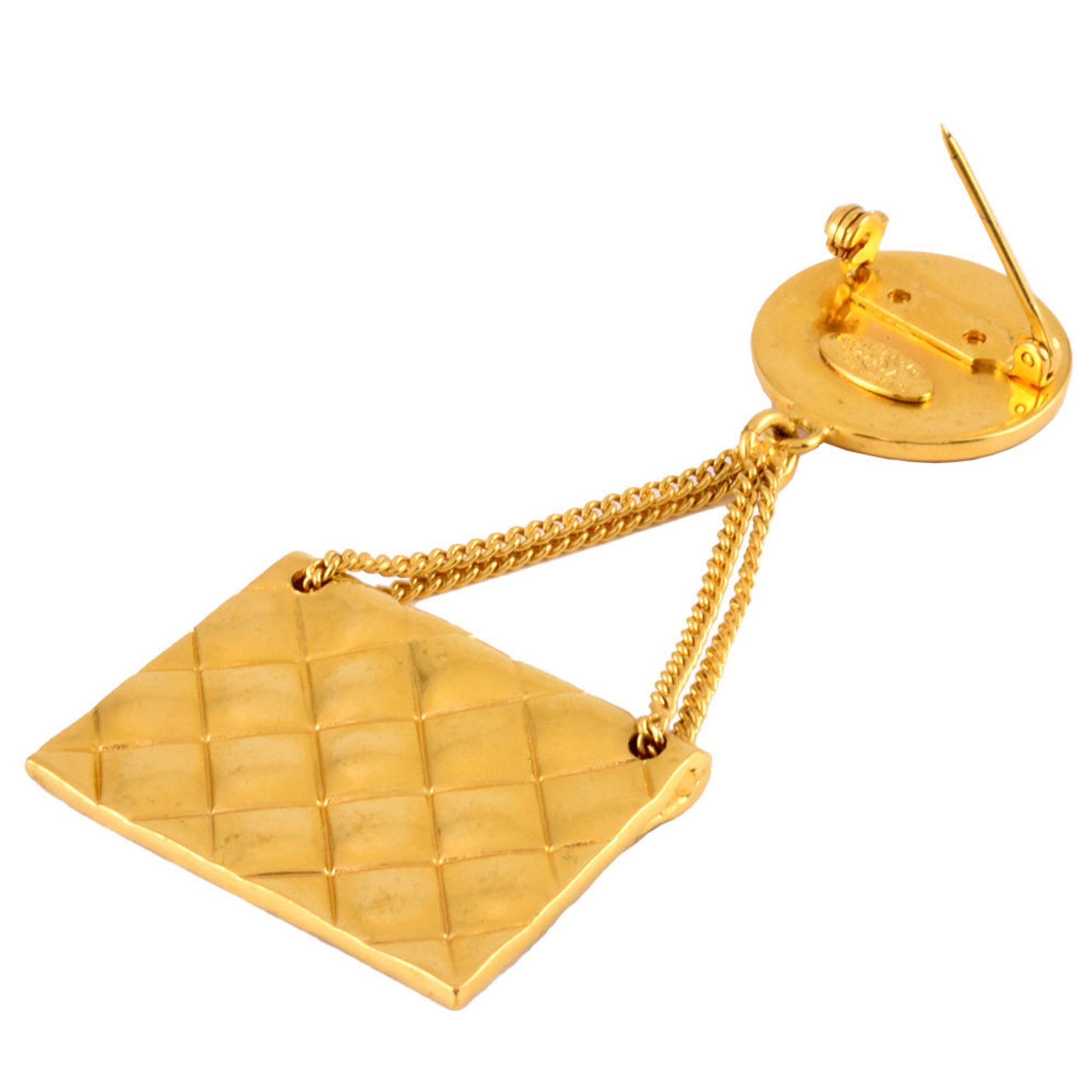 Chanel Cambon, Gold, Metal, brooch