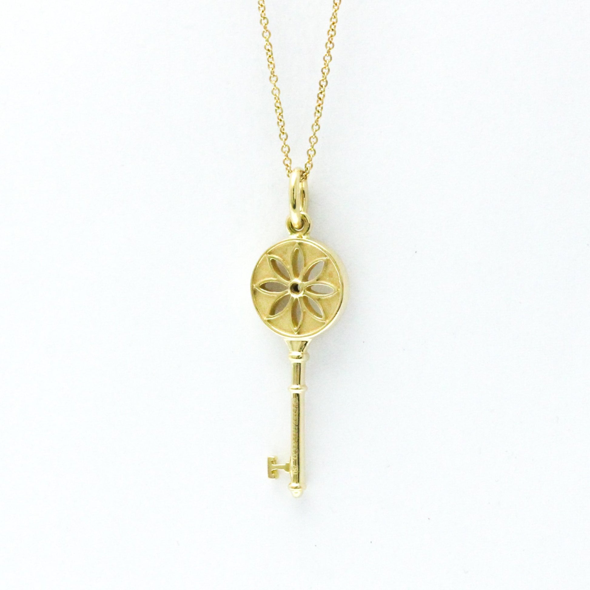 Tiffany & Co Daisy Key, Gold, Yellow Gold, necklace