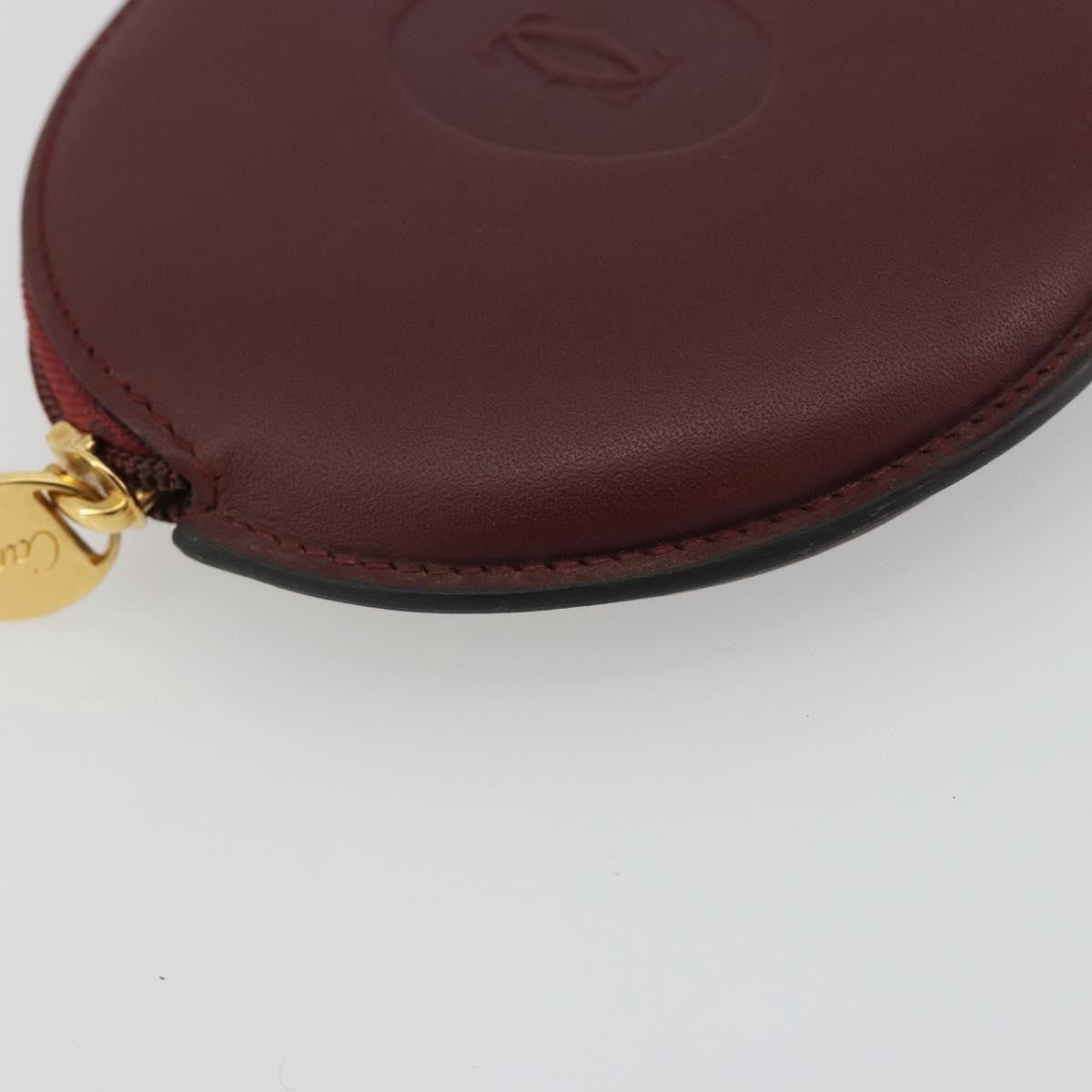 Cartier Must de Cartier Leather, Burgundy, Leather, Wallet