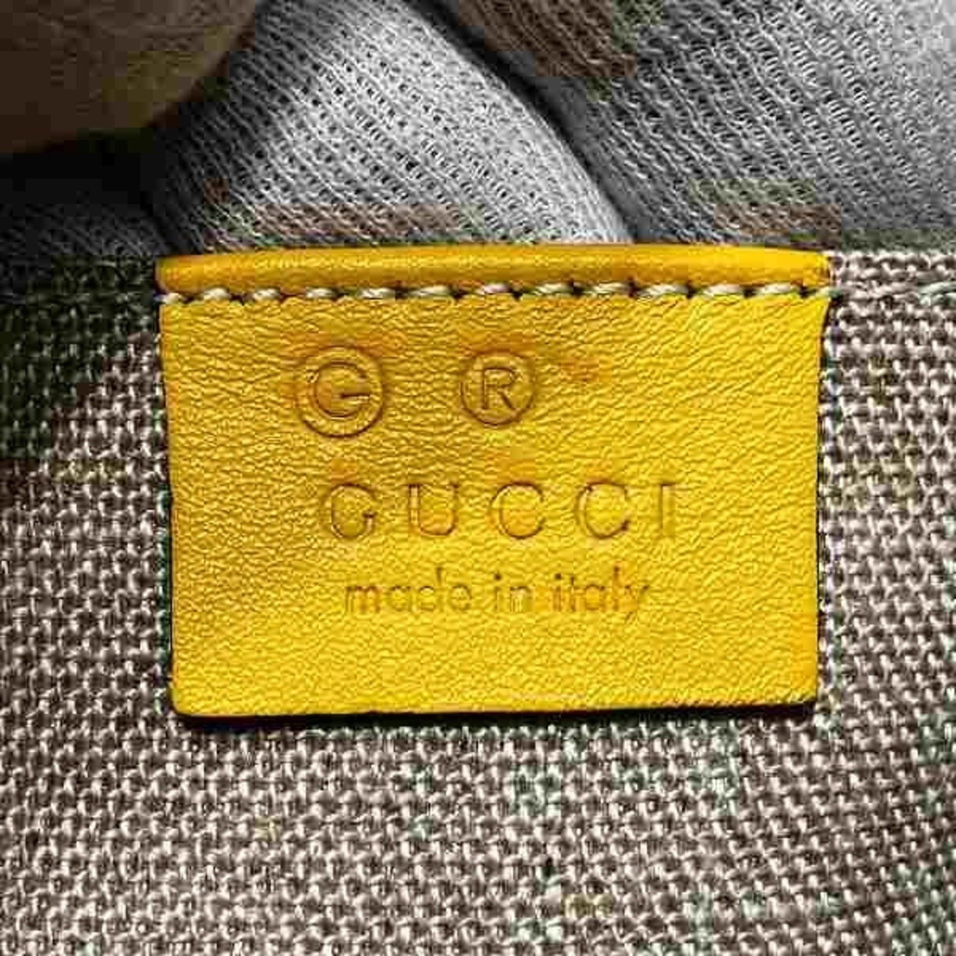 Gucci Micro guccissima, Yellow, Leather, shoulder