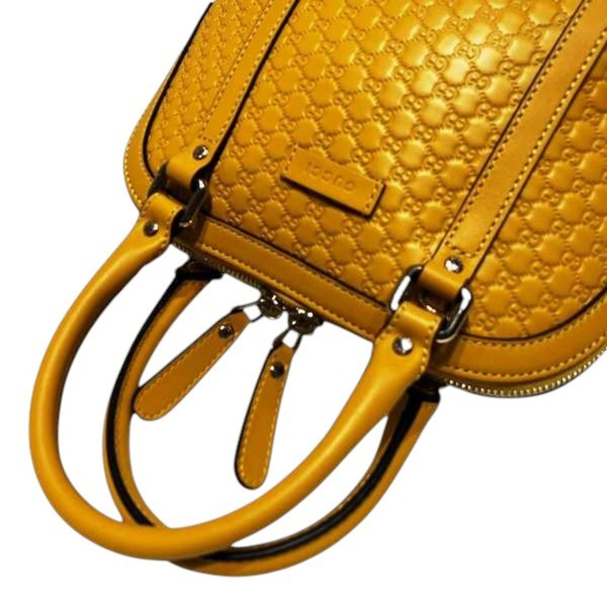 Gucci Micro guccissima, Yellow, Leather, shoulder