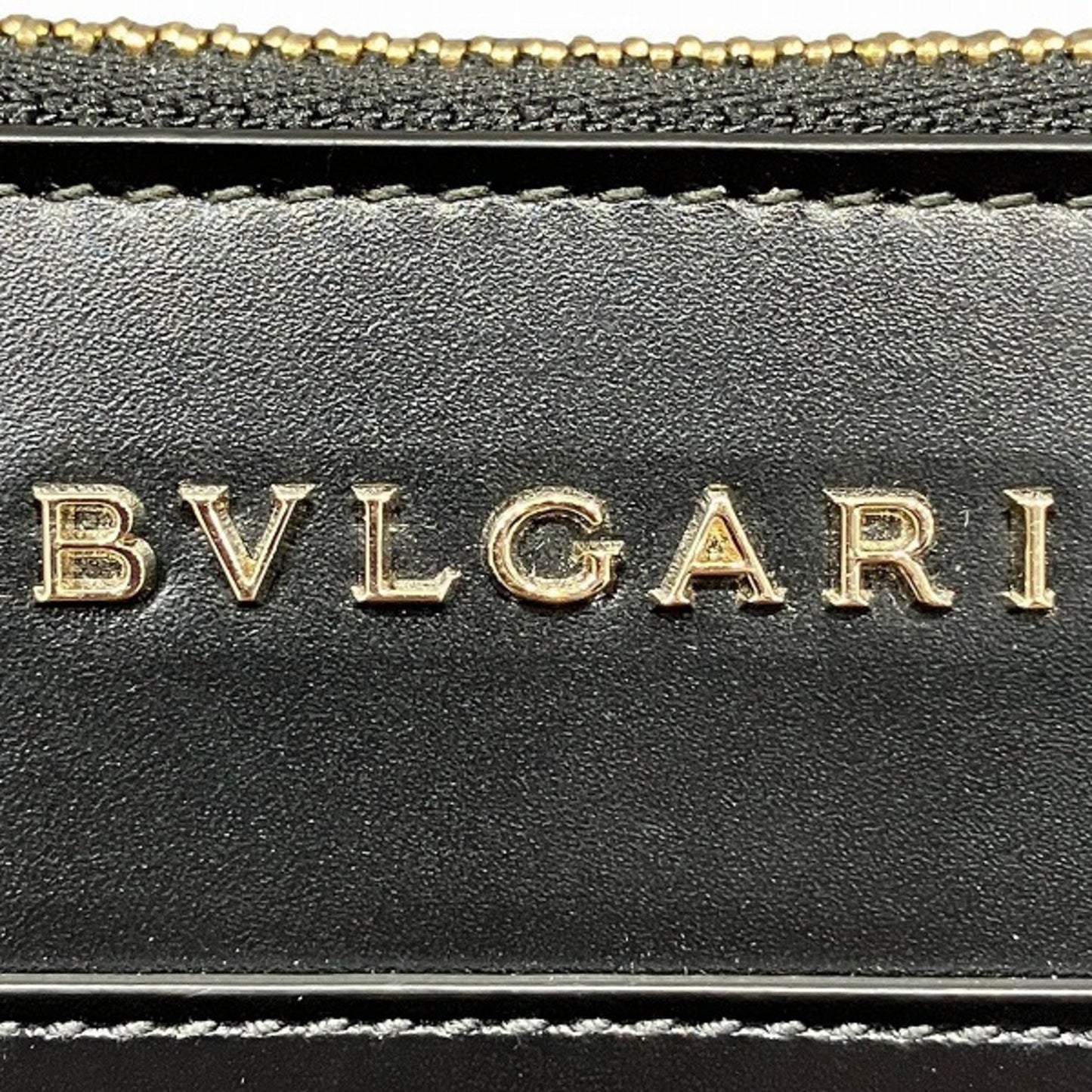 Bulgari Serpenti, Black, Leather, wallet