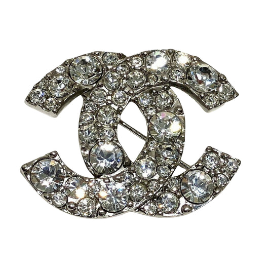 Chanel Coco Mark, Silver, Metal, brooch