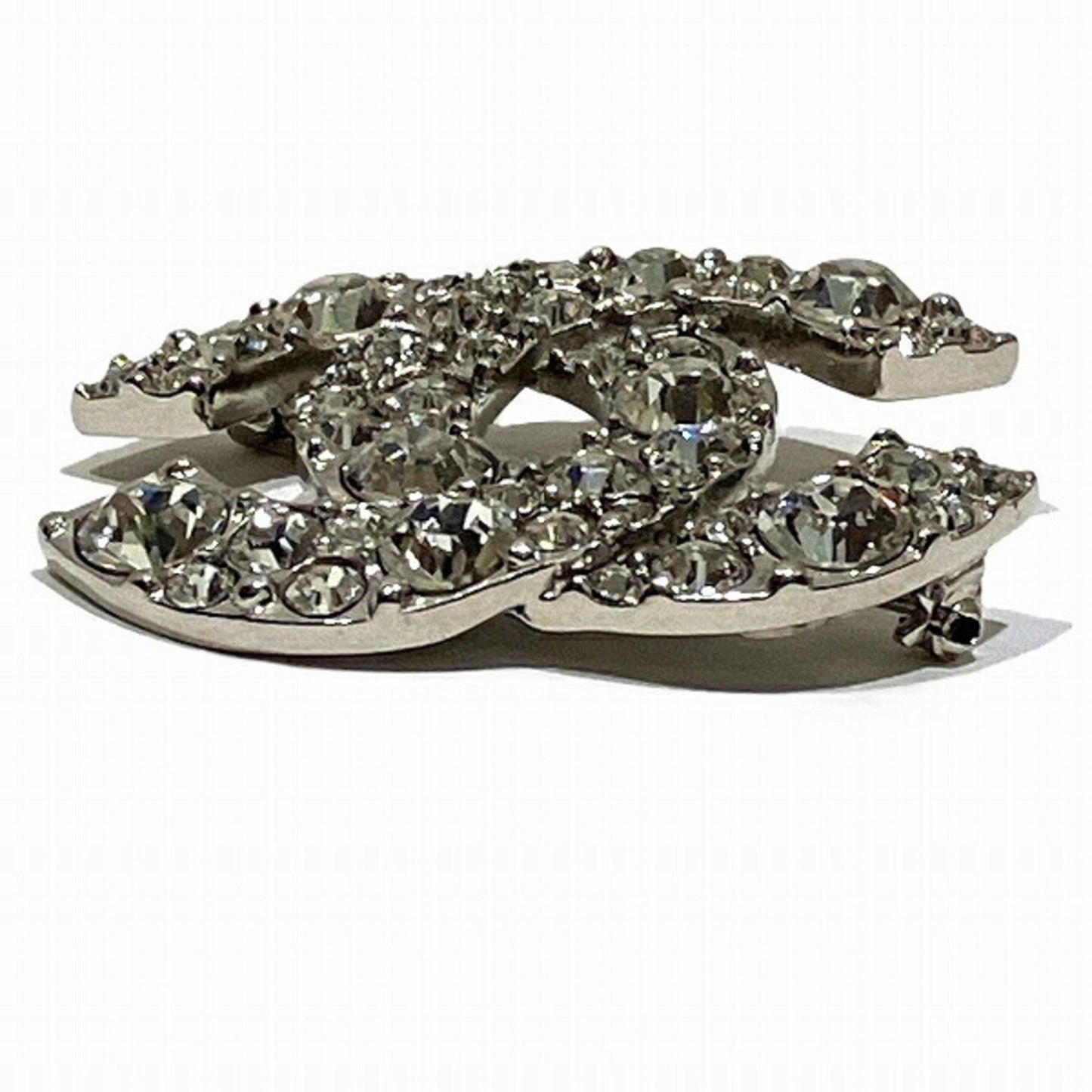 Chanel Coco Mark, Silver, Metal, brooch