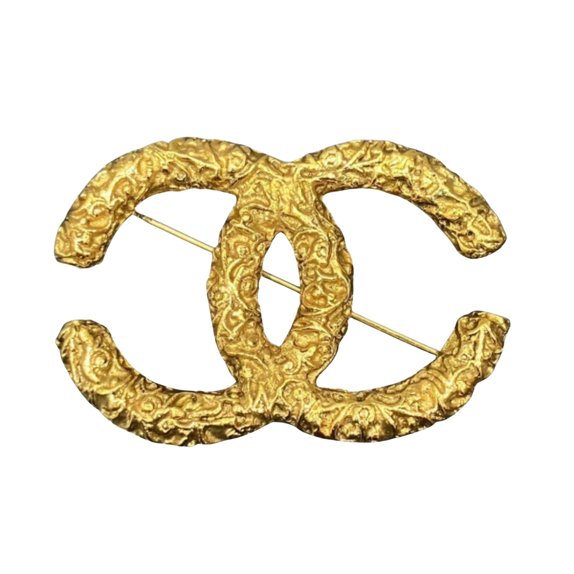 Chanel Coco Mark, Gold, Metal, brooch