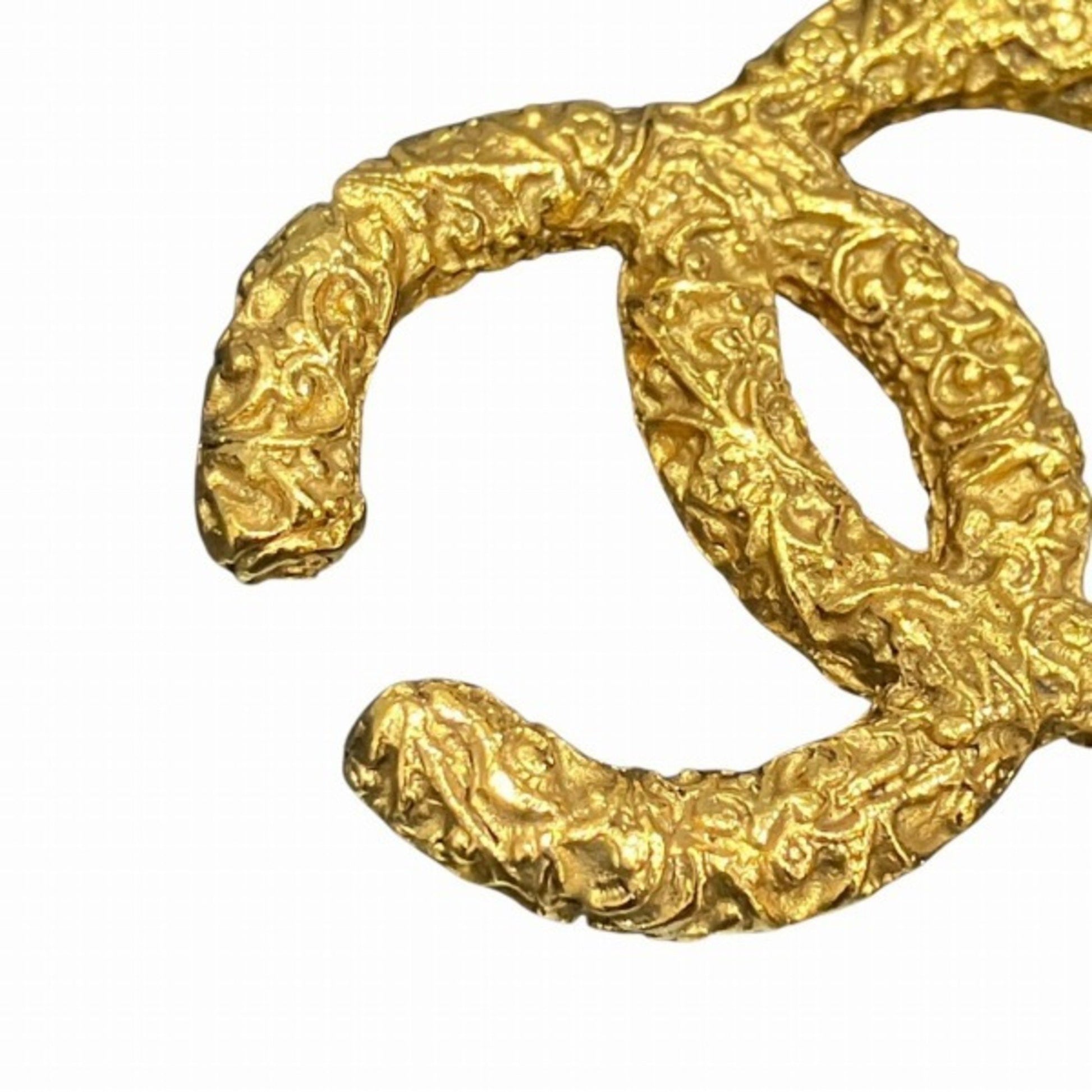 Chanel Coco Mark, Gold, Metal, brooch