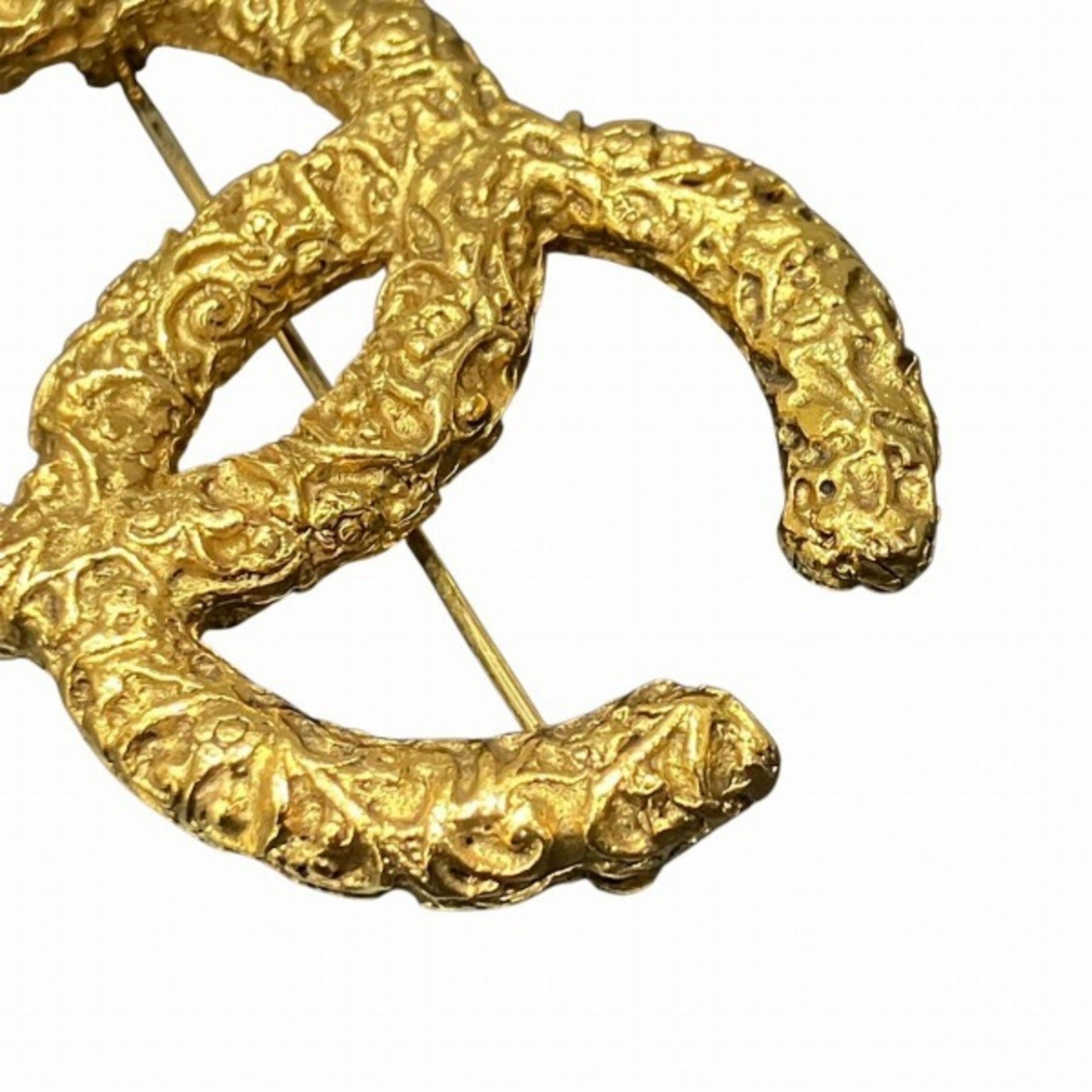 Chanel Coco Mark, Gold, Metal, brooch