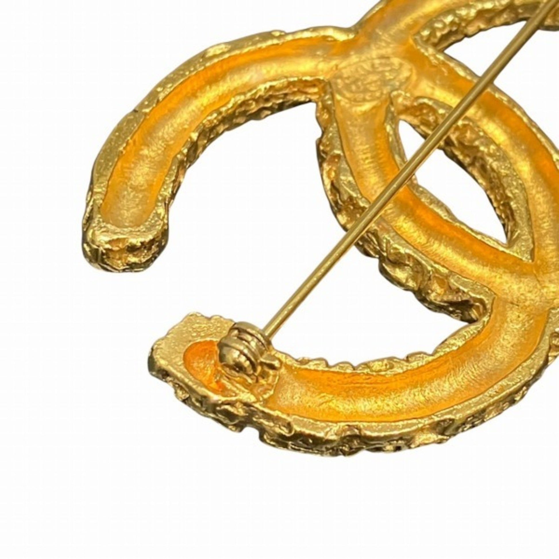 Chanel Coco Mark, Gold, Metal, brooch