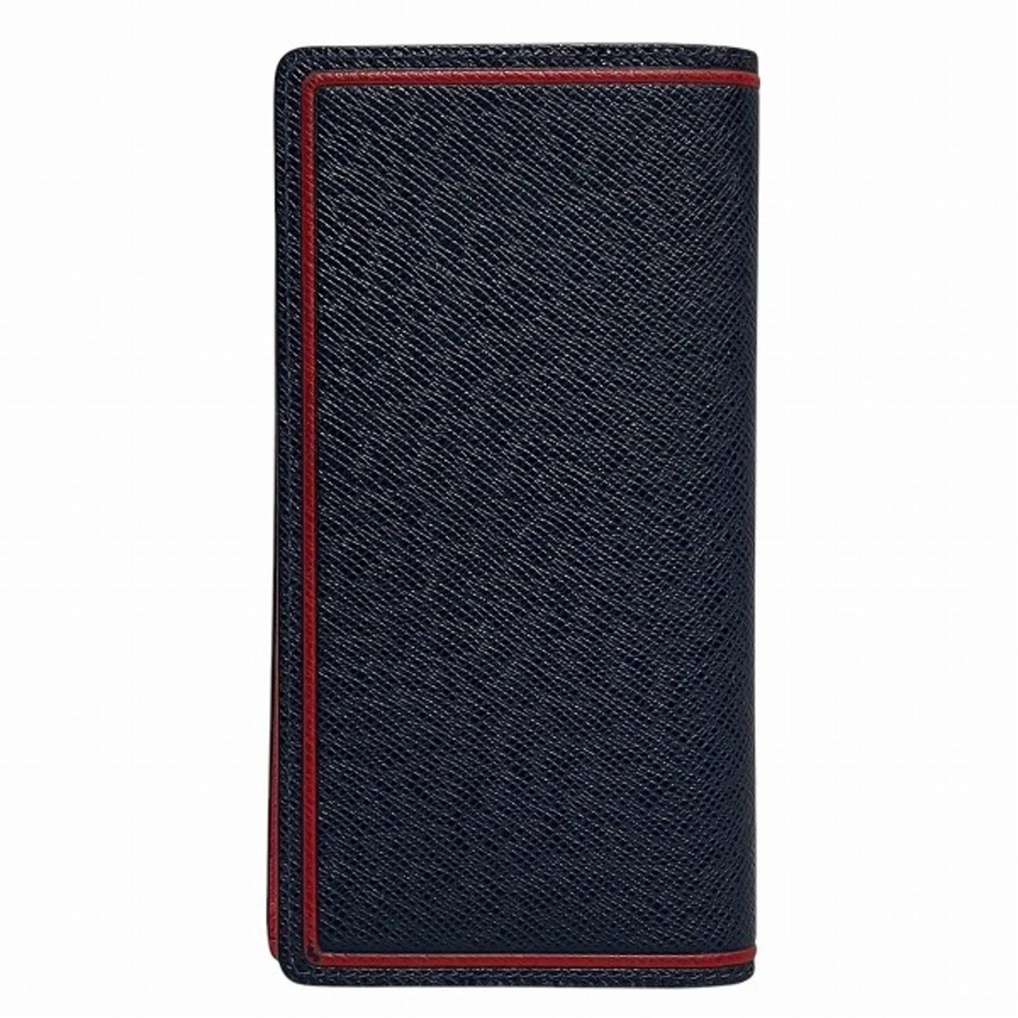 Louis Vuitton Brazza, Navy, Leather, wallet