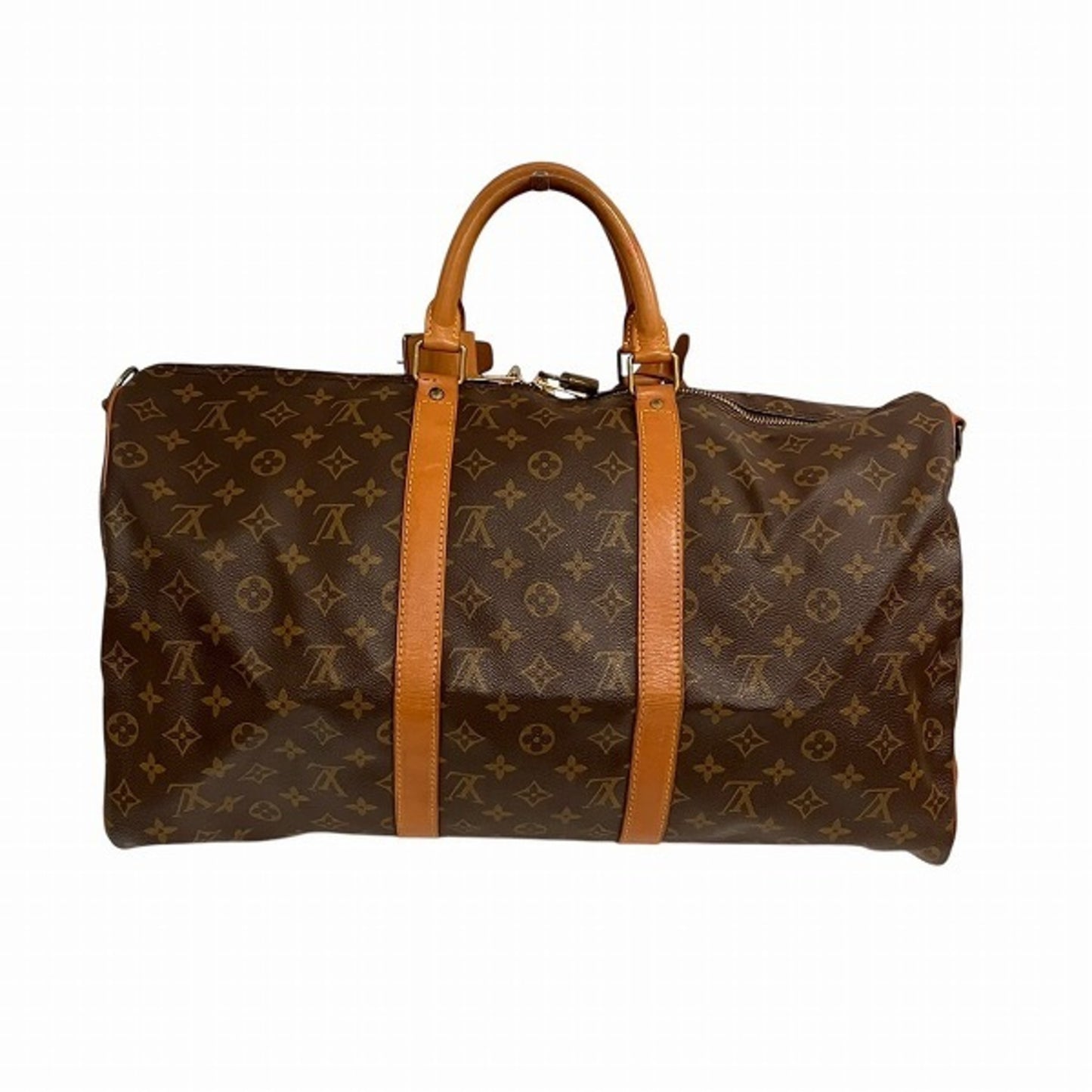 Louis Vuitton Keepall Bandouliere 50, Brown, Canvas, travel