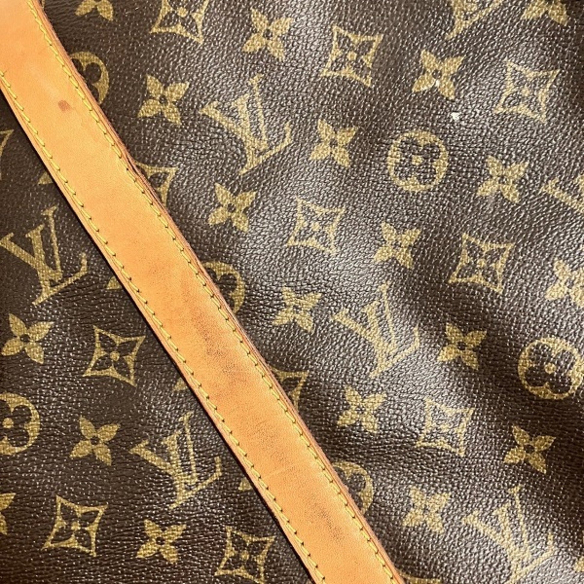 Louis Vuitton Keepall Bandouliere 50, Brown, Canvas, travel